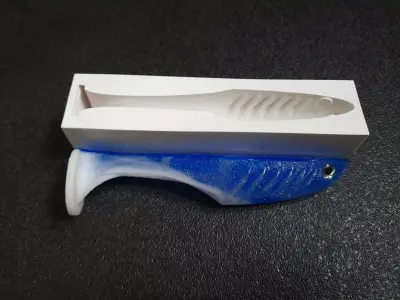 POUR FISHING LURE MOLD 125MM 3D model