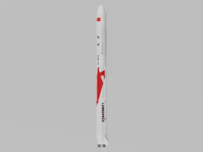 Zhuque-2 Launch Vehicle Blender-FBX 3D model