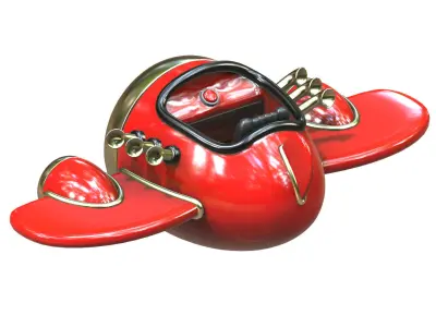 Airplane Stylized 3d model Low-poly 3D model
