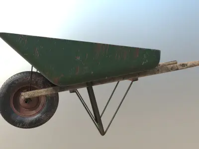Swedish Wheelbarrow 8K 3D model