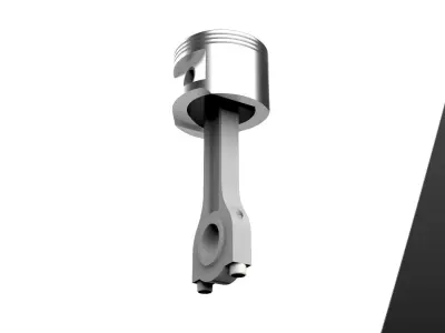 Piston 3D model by uasad