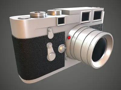 VINTAGE CAMERA SEMI REALISTIC STYLIZED Low-poly 3D model