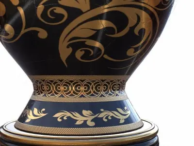 Porcelain Vase Barbara 3D model