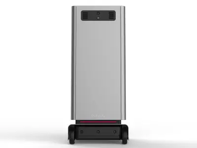 Generic Delivery Robot 01 8 Trays 3D model