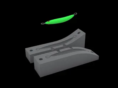 3d model bend  jig lure 3D model