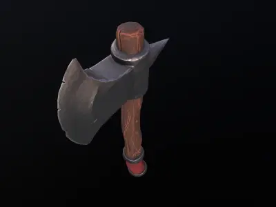Game-ready Stylized Axe Low-poly 3D model