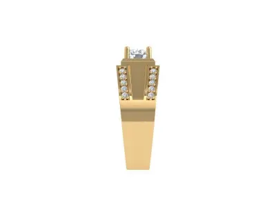 Solitaire Engagement Ring 3D print model 106