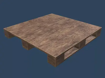 Pallet wooden Free low-poly 3D model