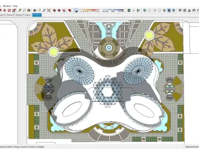 Sketchup Commercial Complex L1 3D model