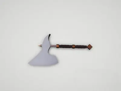 Game asset Timeless Silver Blade Weapon 3D model