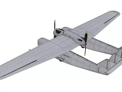Bleriot 125 Low-poly 3D model purchase