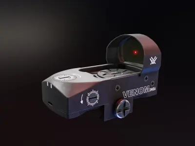 Vortex Venom RedDot Optic Low-poly 3D model