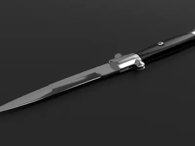 Switchblade knife - Stiletto 3D model