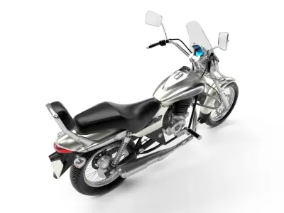 Bajaj Avenger Cruise 220 Low-poly 3D model