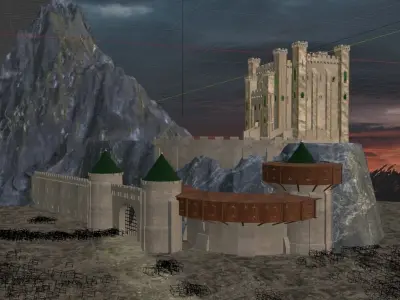 Castle Concept Art By Blenderworks 3D model