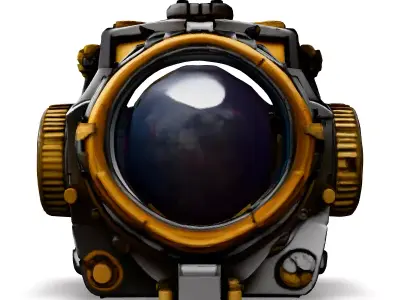 SciFi Camera Prop HighPoly Model Low-poly 3D model