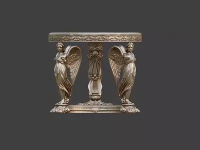 The Angelic Round Table Low-poly 3D model