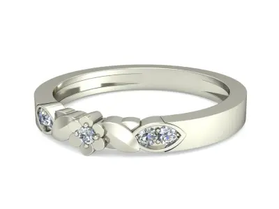 Wedding Ring  3D print model 135