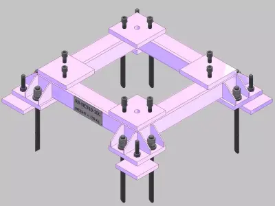 26392-Base for robot NACHI-NC510-Hight 200 3D model