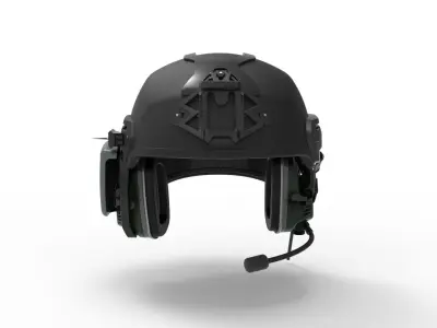 Tactical Helmet - Detailed and High Poly 3D model
