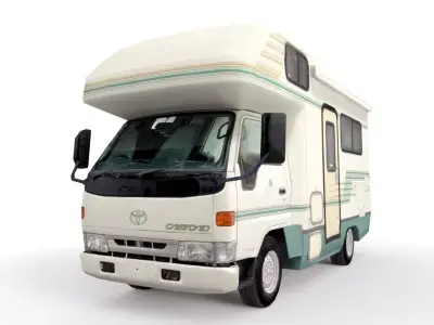 1999 Toyota Camroad RV lowpoly 3D model