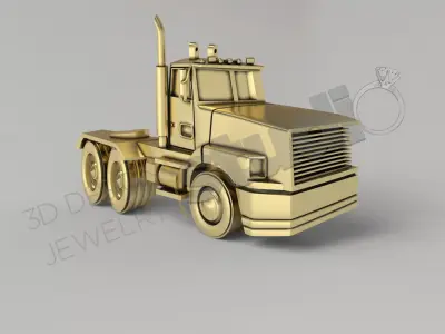 Highly detailed 3d truck model 3D print model