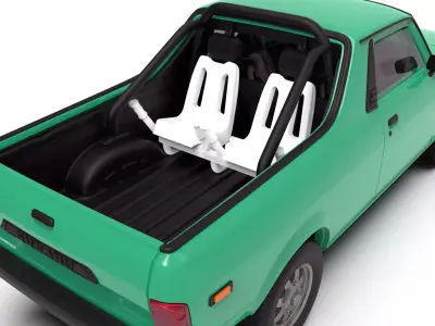 Brat 1981 vehicle STL pickup truck scale Car   3D print model