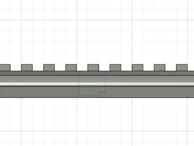 Mount rail for AK47 by Tokyo Marui 3D print model
