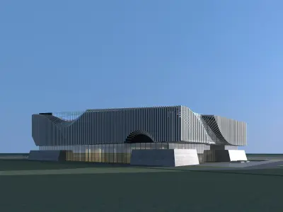 Modern Building 05 3D model