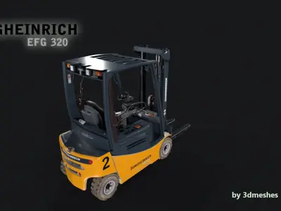 Jungheinrich - EFG320 Electro Forklift - PBR lowpoly Low-poly 3D model