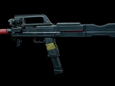 FMG 9 - Sub-Machine Gun Low-poly 3D model