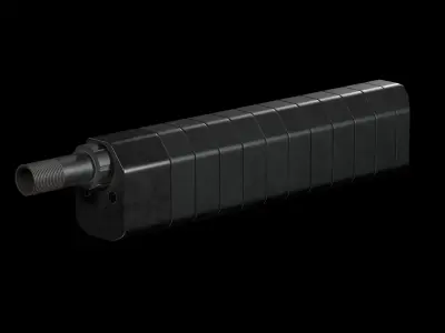 SILENCERCO SALVO 12GA SHOTGUN SUPPRESSOR Low-poly 3D model