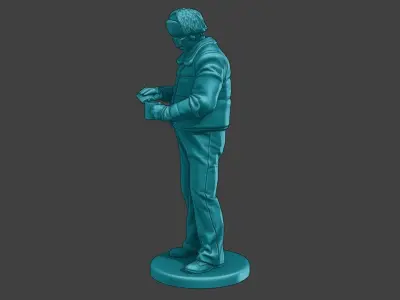 Actual Male Truck Driver AMTD 006 3D print model