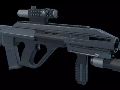 machine gun 3D model 23
