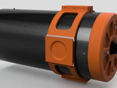 telescope space industrial technology 3D model