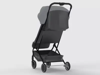 Baby stroller 3D model 3D model 12