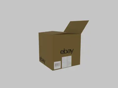 Ebay box Low-poly 3D model