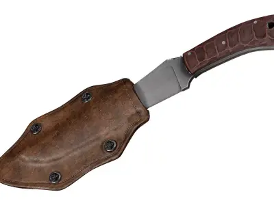 WK CRUSHER BELT KNIFE Low-poly 3D model