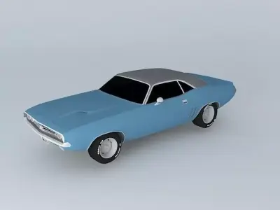 Dodge Challenger RT 1971 Free 3D model