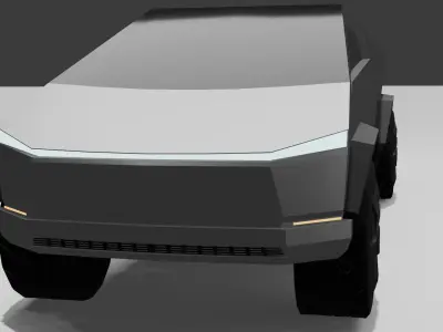 Tesla model Free low-poly 3D model