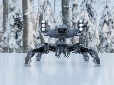 Spider robot 3D model