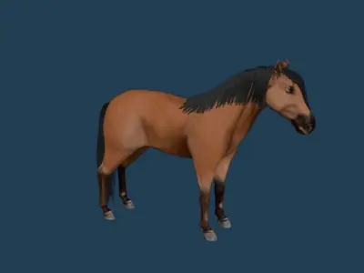 horse blender Free 3D model