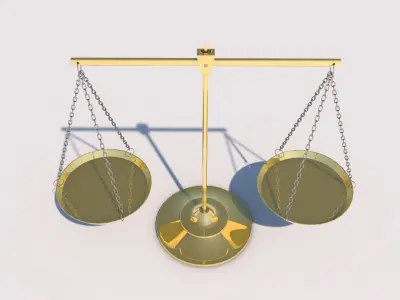 Scales of justice Free 3D model