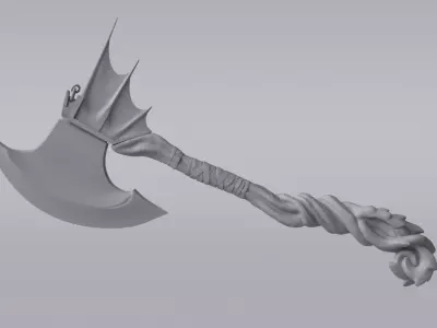 Fantasy Axe 3D model