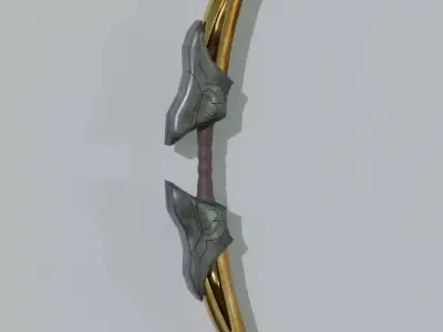 Bow and Arrow Low-poly 3D model buy