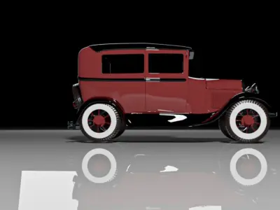 Retro car Free 3D model