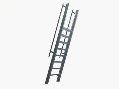 Ladder Low-poly 3D model get