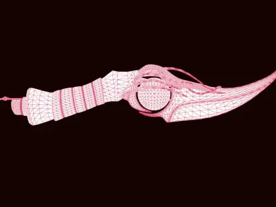 Sacrificial Dagger Low-poly 3D model