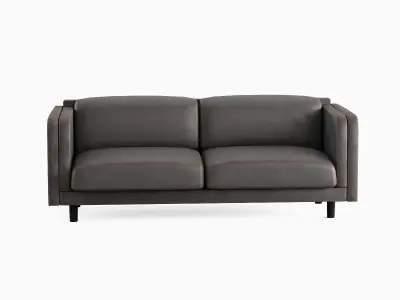 Leather Sofa 03 Low-poly 3D model