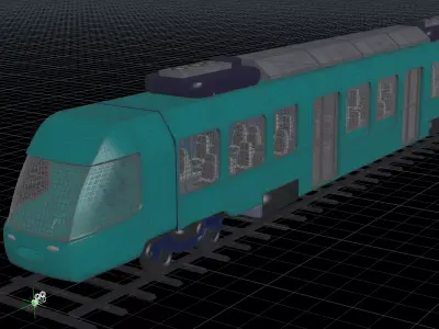 Electric Train 3D model
